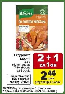 Carrefour Express Przyprawa do złotego kurczaka różne rodzaje oferta
