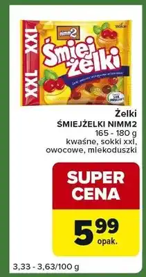 Carrefour Express Żelki kwaśne, sokii xxl, owocowe, mlekoduszki oferta