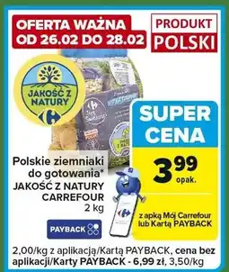 Carrefour Express Polskie ziemniaki do gotowania Jakość z Natury oferta