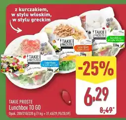 ALDI Lunchbox to go z kurczakiem, w stylu włoskim, w stylu greckim oferta