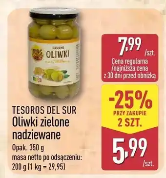 ALDI Oliwki zielone nadziewane oferta