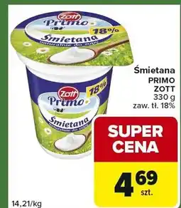 Carrefour Express Śmietana zaw. tł. 18% oferta