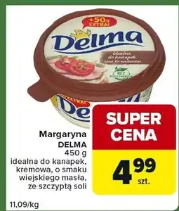 Carrefour Express Margaryna idealna do kanapek, kremowa, o smaku wiejskiego masła, ze szczyptą soli oferta
