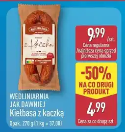 ALDI Kiełbasa z kaczką oferta