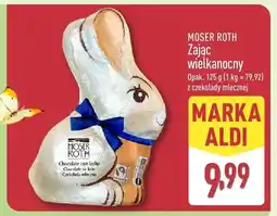 ALDI Zając wielkanocny z czekolady mlecznej oferta