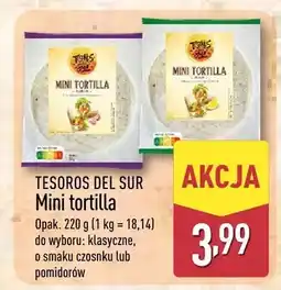 ALDI Mini tortilla do wyboru: klasyczne, o smaku czosnku lub pomidorów oferta
