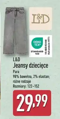 ALDI Jeansy dziecięce L&D para oferta