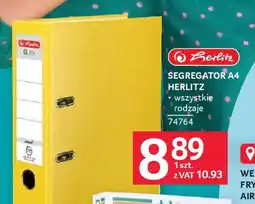 Selgros Herlitz Segregator A4 oferta