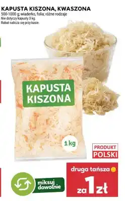 Stokrotka Kapusta kiszona kwaszona wiaderko, folia oferta