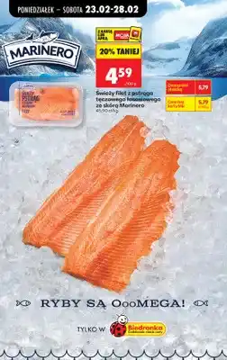 Biedronka Świeży filet z pstrąga tęczowego łososiowego ze skórą oferta