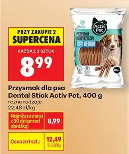 Biedronka Przysmak dla psa Dental Stick różne rodzaje oferta