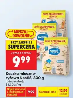 Biedronka Kaszka mleczno-ryżowa różne rodzaje oferta