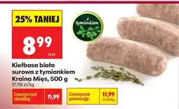 Biedronka Kiełbasa biała surowa z tymiankiem oferta