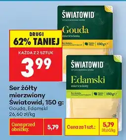 Biedronka Ser żółty mierzwiasty Gouda oferta