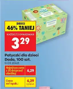 Biedronka Patyczki dla dzieci 100 szt oferta