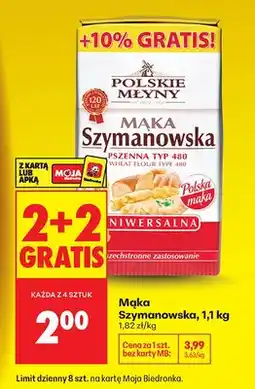 Biedronka Mąka Szymanowska, pszenna typ 480 oferta