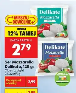 Biedronka Ser mozzarella Light oferta