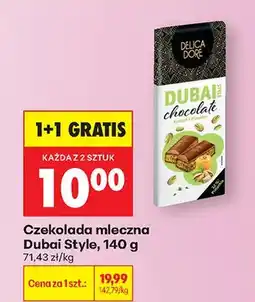 Biedronka Czekolada mleczna Dubai Style pistacjowa oferta