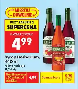 Biedronka Syrop różne rodzaje oferta
