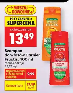 Biedronka Szampon do włosów Fructis różne rodzaje oferta