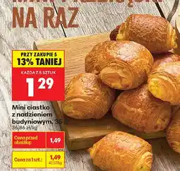 Biedronka Mini ciastko z nadzieniem budyniowym oferta