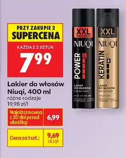 Biedronka Lakier do włosów Power różne rodzaje oferta