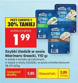 Biedronka Śledzie szybki w sosie winegret Snacki oferta