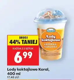 Biedronka Lody koktajlowe krówka kukułka oferta