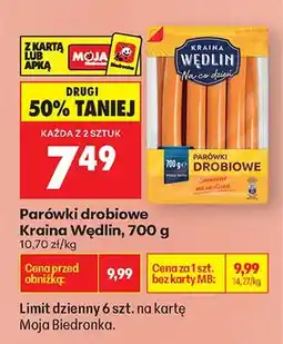 Biedronka Parówki drobiowe oferta