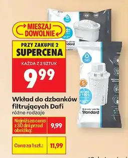 Biedronka Wkład do dzbanków filtrujących Dafi różne rodzaje oferta