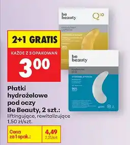 Biedronka Płatki hydrożelowe pod oczy liftingujące oferta
