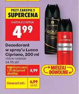 Biedronka Dezodorant w spray'u Gold driver oferta