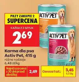 Biedronka Karma dla psa różne rodzaje oferta