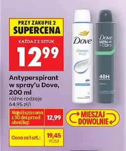 Biedronka Antyperspirant w sprayu różne rodzaje oferta