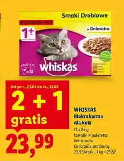 Lidl Mokra karma dla kota kawałki w galaretce oferta