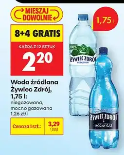 Biedronka Woda źródlana niegazowana oferta