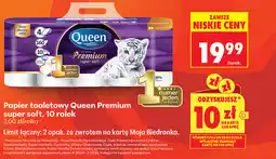 Biedronka Papier toaletowy Queen Premium super soft, 10 rolek oferta