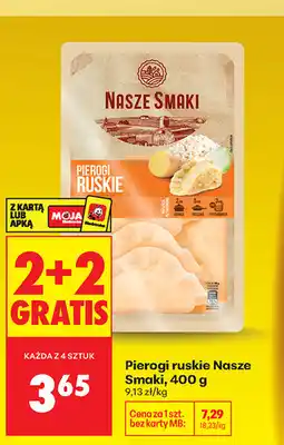 Biedronka Pierogi ruskie Nasze Smaki oferta
