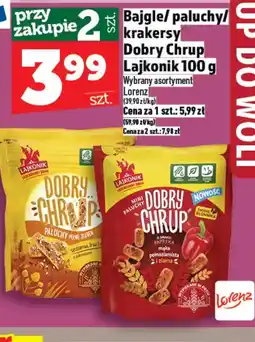 Topaz Bajgle/paluchy/krakersy Dobry Chrup Lajkonik oferta