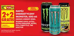 Biedronka Napój energetyczny Monster 500 ml, różne rodzaje oferta