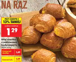 Biedronka Mini ciastko z nadzieniem budyniowym oferta