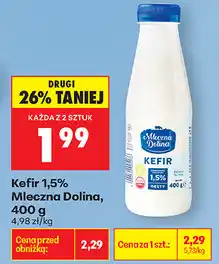 Biedronka Kefir 1,5% Mleczna Dolina oferta