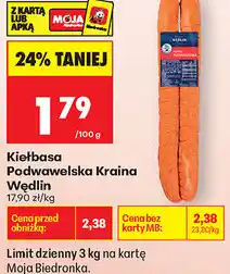 Biedronka Kiełbasa Podwawelska Kraina Wędlin oferta