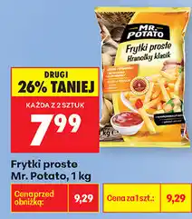 Biedronka Frytki proste Mr. Potato oferta
