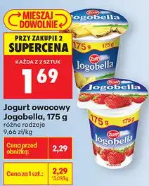 Biedronka Jogurt owocowy Jogobella, 175 g różne rodzaje oferta