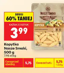 Biedronka Kopytka Nasze Smaki oferta
