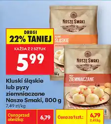 Biedronka Kluski śląskie lub pyzy ziemniaczane Nasze Smaki oferta