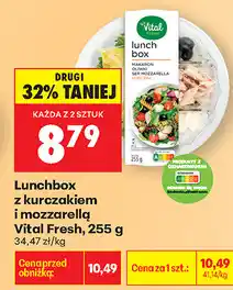 Biedronka Lunchbox z kurczakiem i mozzarellą Vital Fresh oferta