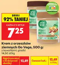 Biedronka Krem z orzeszków ziemnych Go Vege oferta