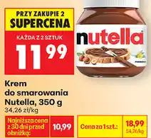 Biedronka Krem do smarowania Nutella oferta